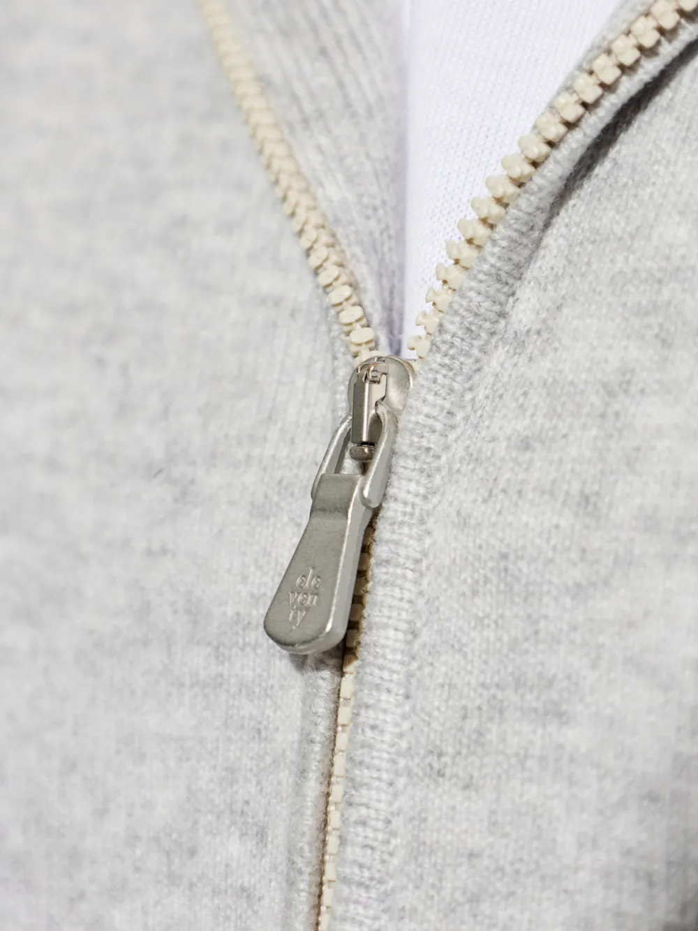 Eleventy Hoodie met rits Grijs