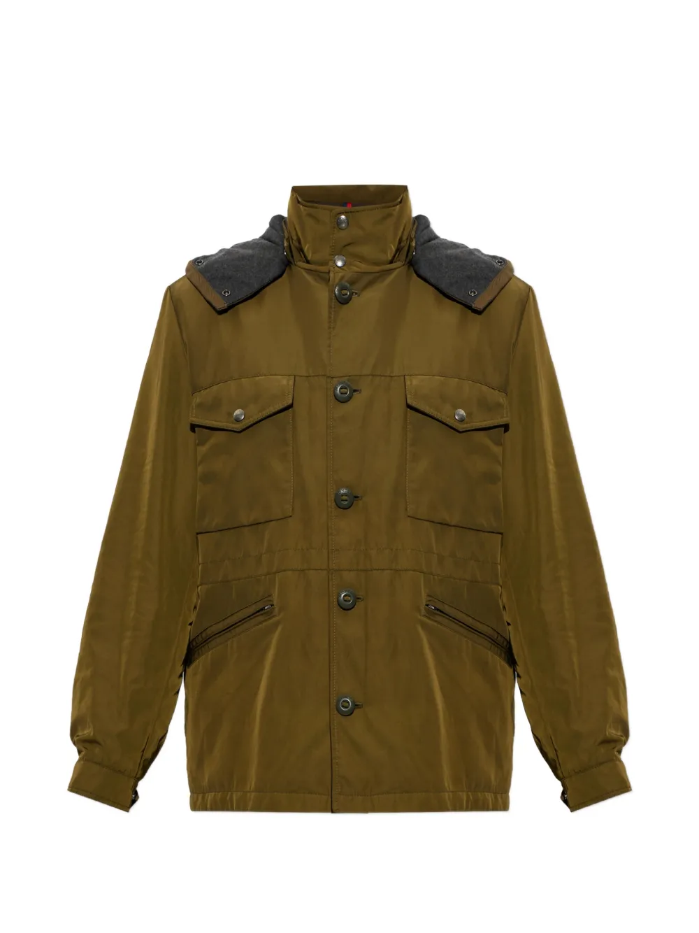 Moncler Yricas donsjack met capuchon Groen