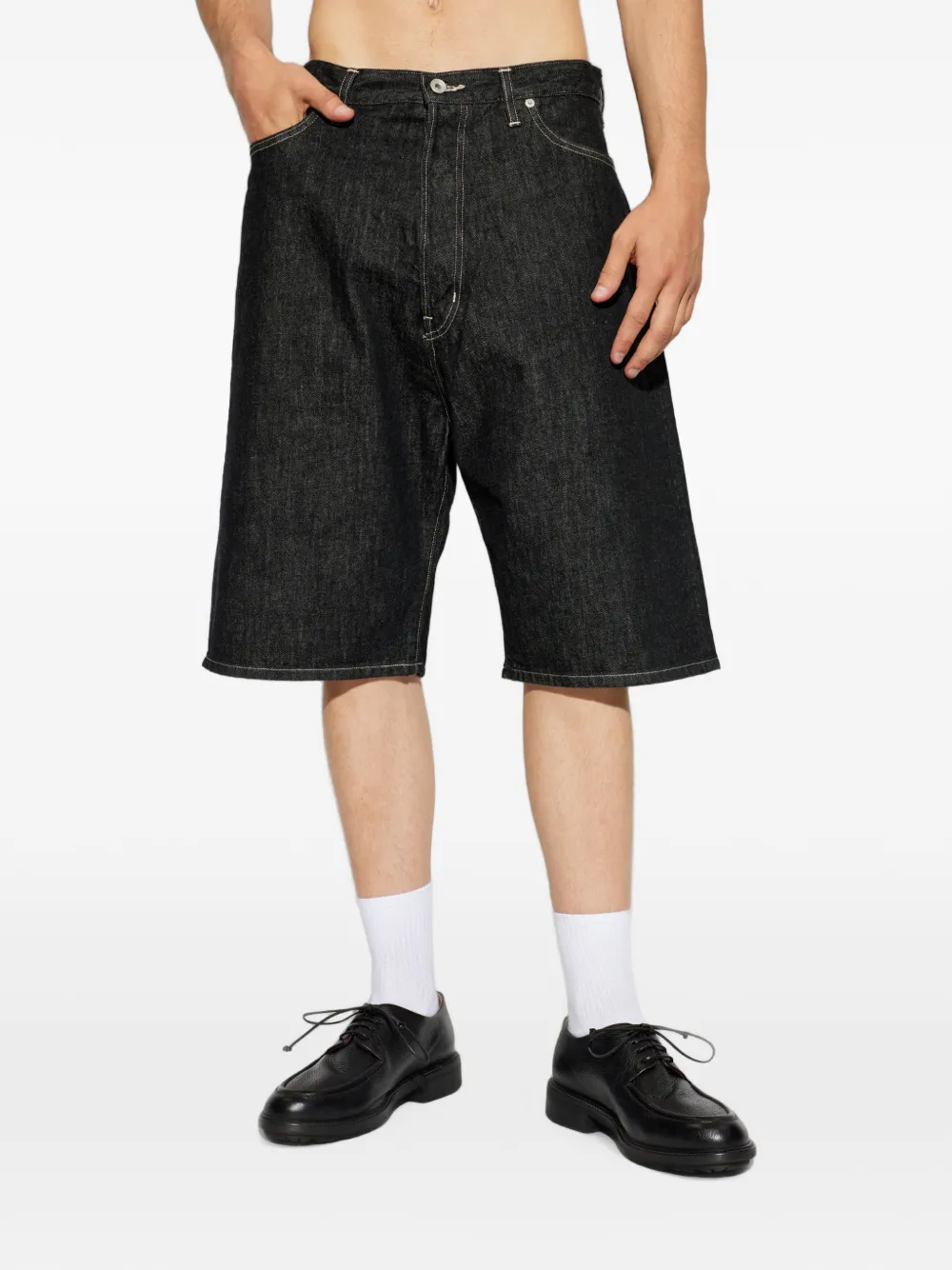 Studio Nicholson Marylebone denim shorts Zwart