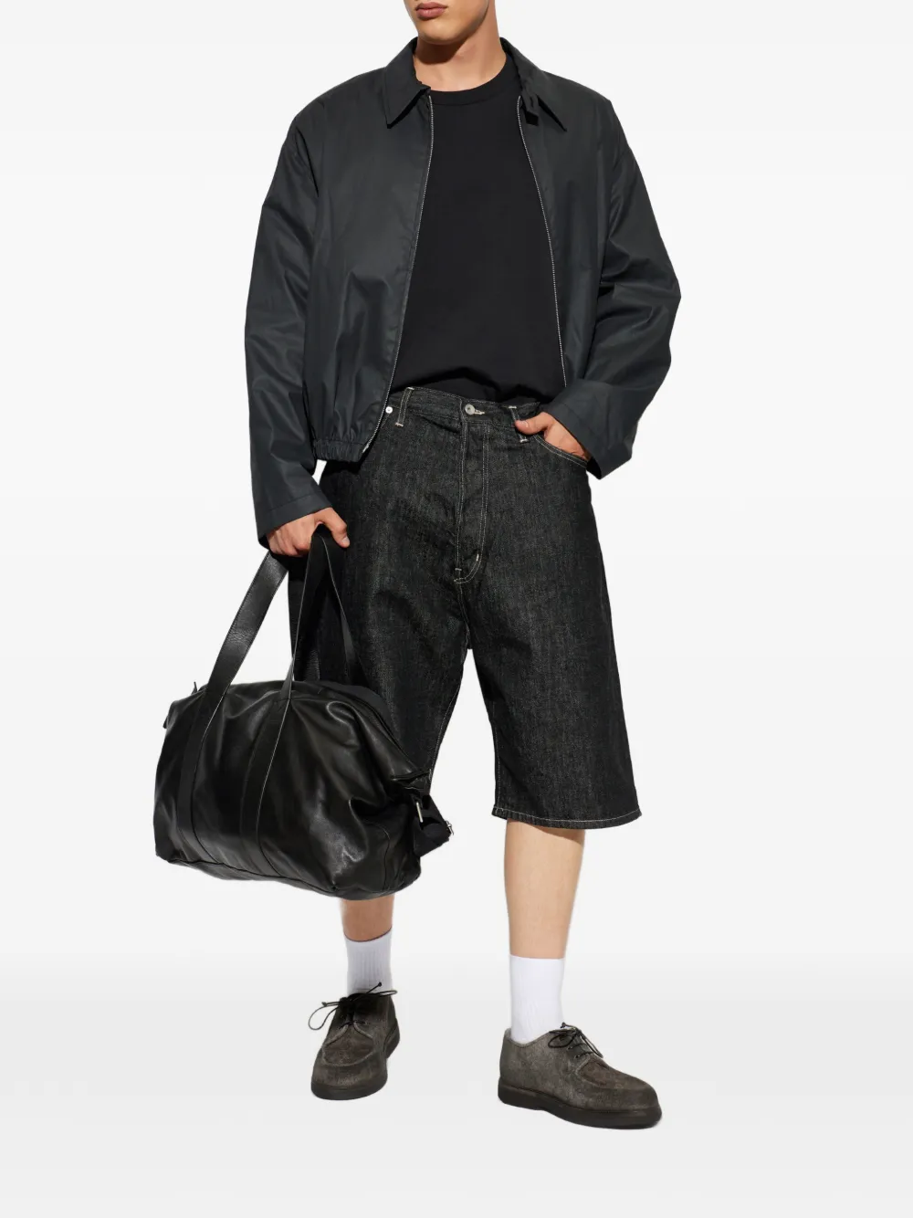 Studio Nicholson Marylebone denim shorts Zwart