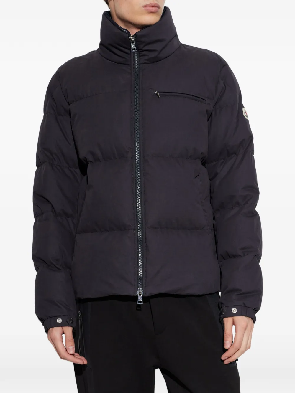 Moncler Isenviel donsjack met logo-patch Blauw