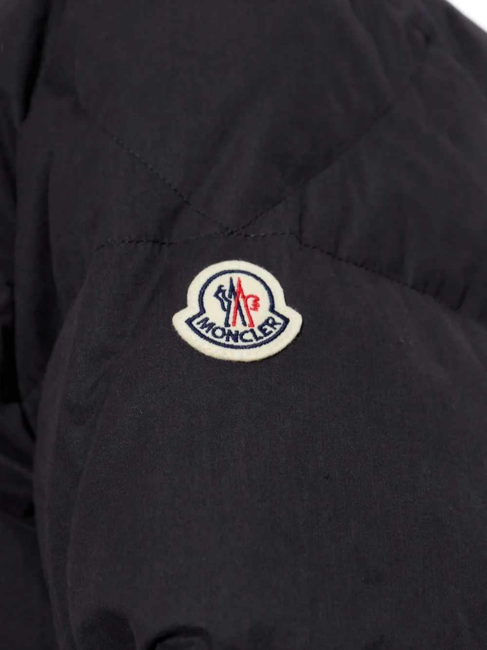 Moncler Isenviel donsjack met logo-patch Blauw