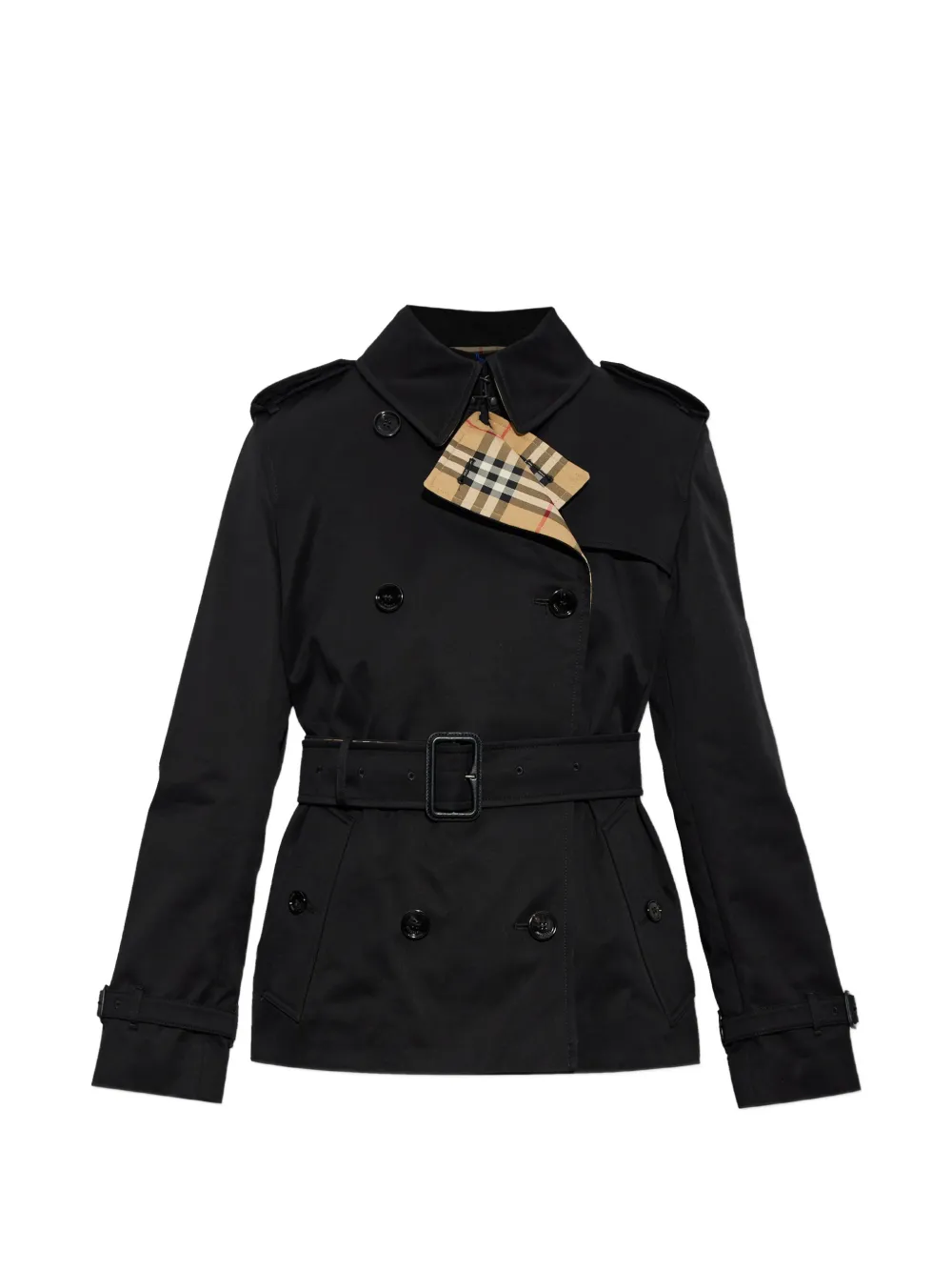Burberry gabardine Lakefield trench jacket - Nero