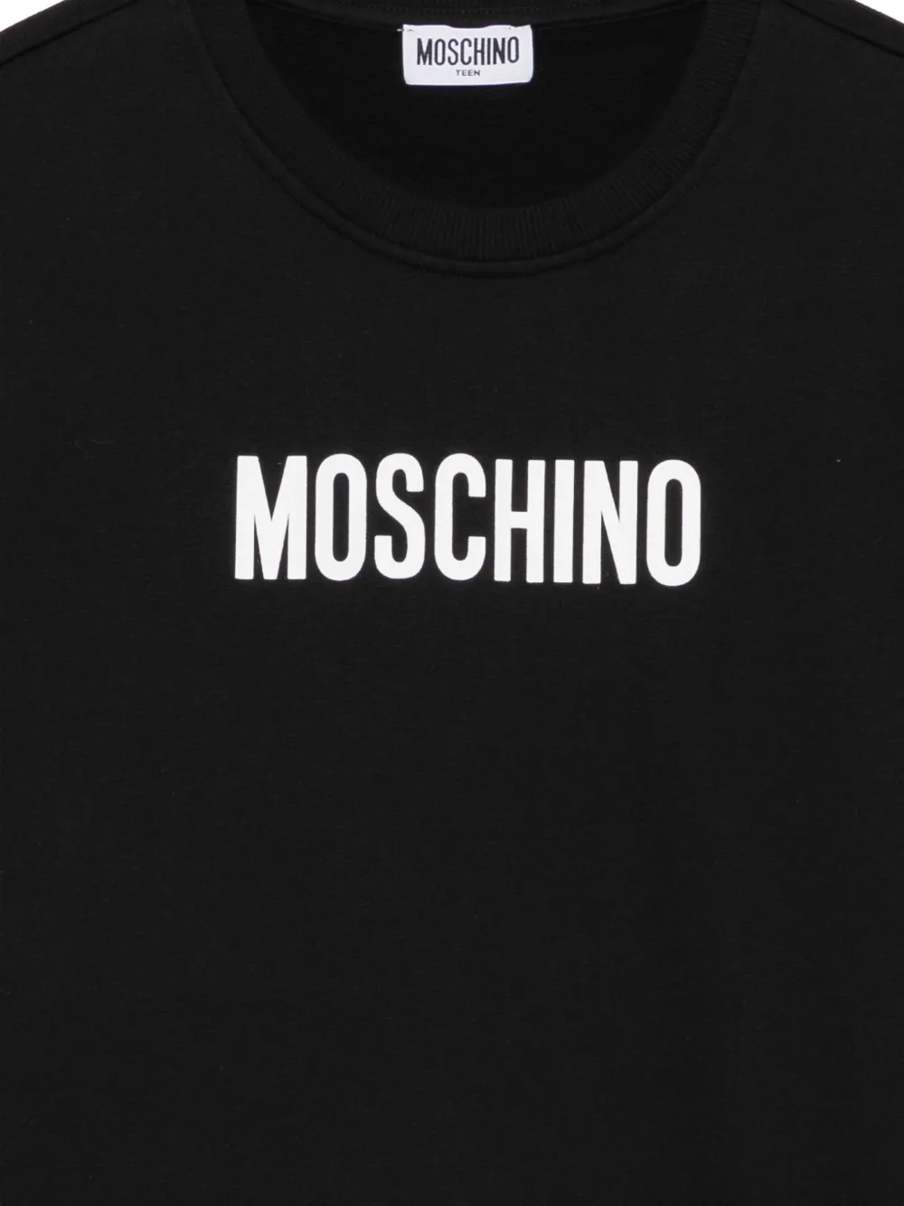 Moschino Kids Sweater met logoprint Zwart