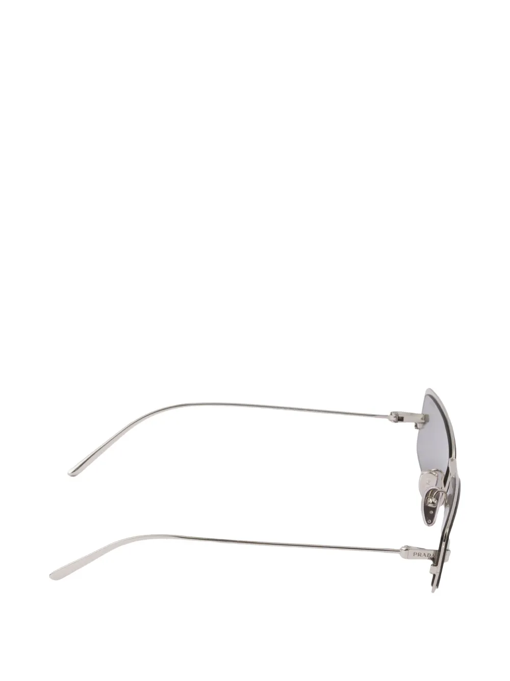 Prada Eyewear Runway zonnebril met getinte glazen Zilver