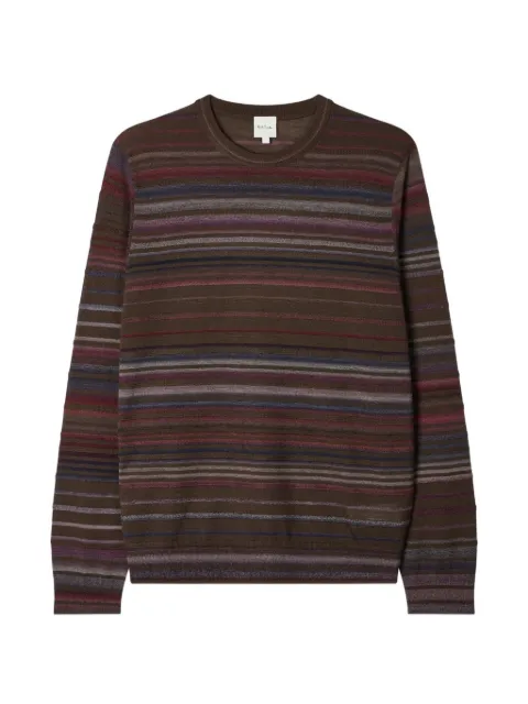 Paul Smith textured stripe merino wool sweater