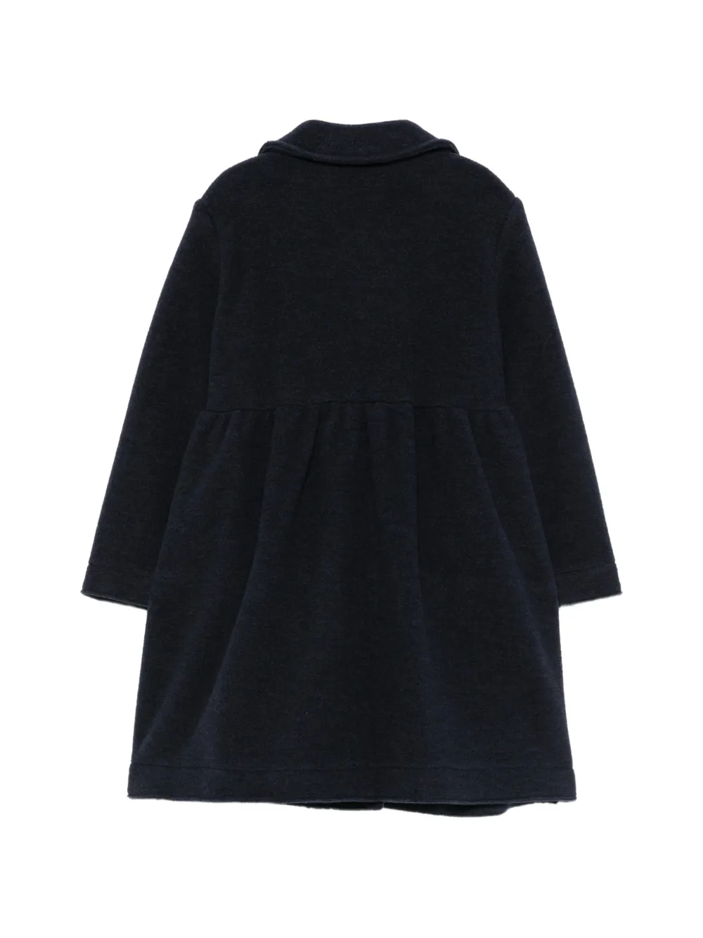 Il Gufo Jas met gesmockte taille en Peter Pan-kraag Blauw