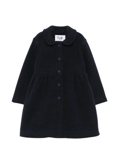 Il Gufo Peter-Pan collar gathered-waist coat