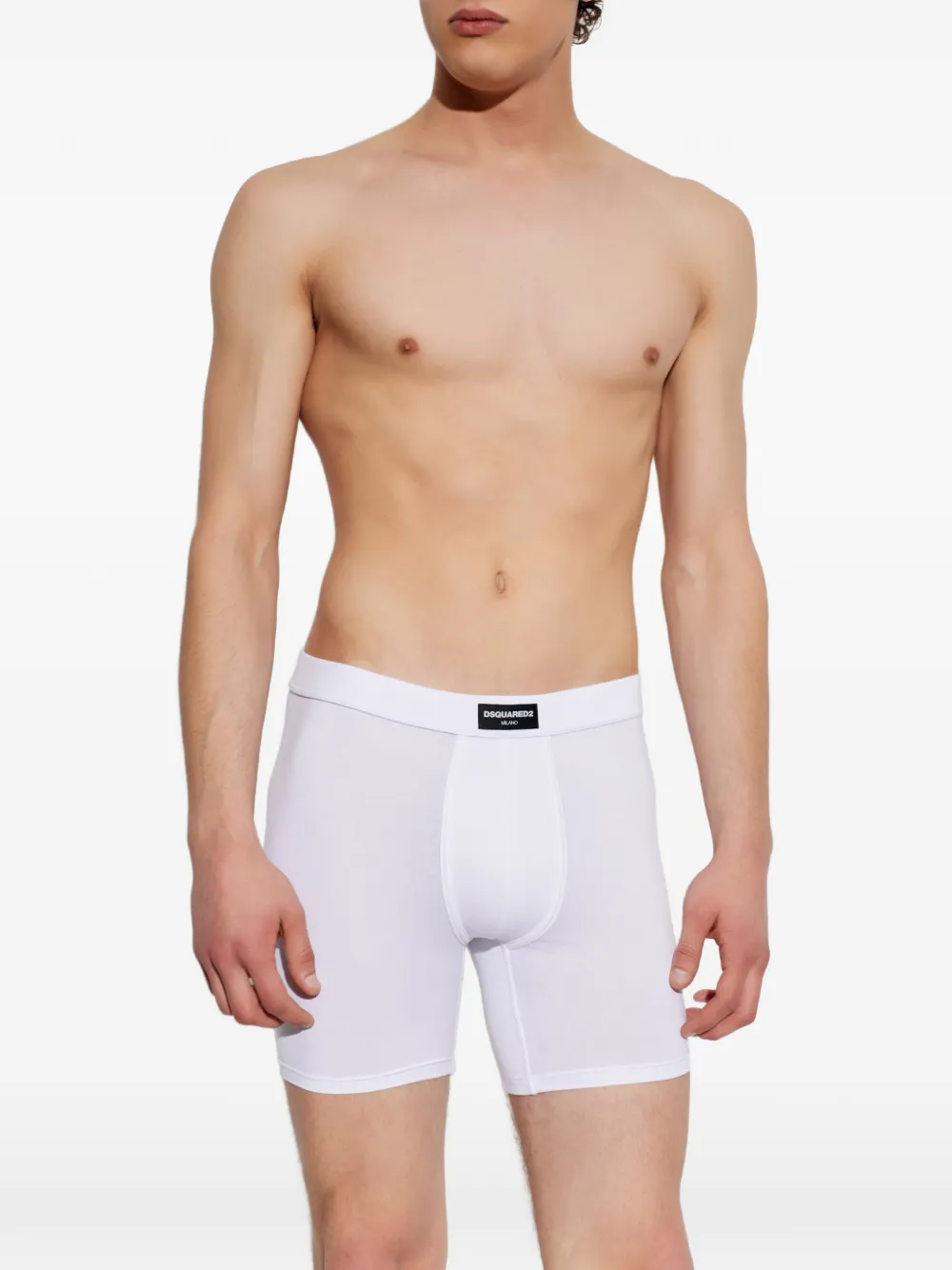DSQUARED2 Boxershorts met logopatch Wit