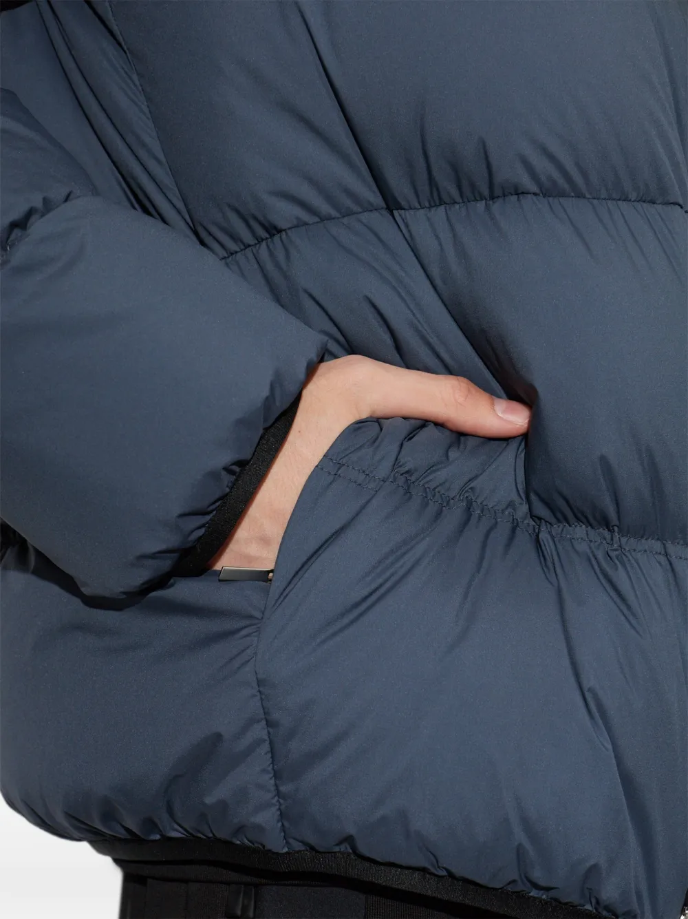 Moncler Poitevin quilted hooded jacket Grijs