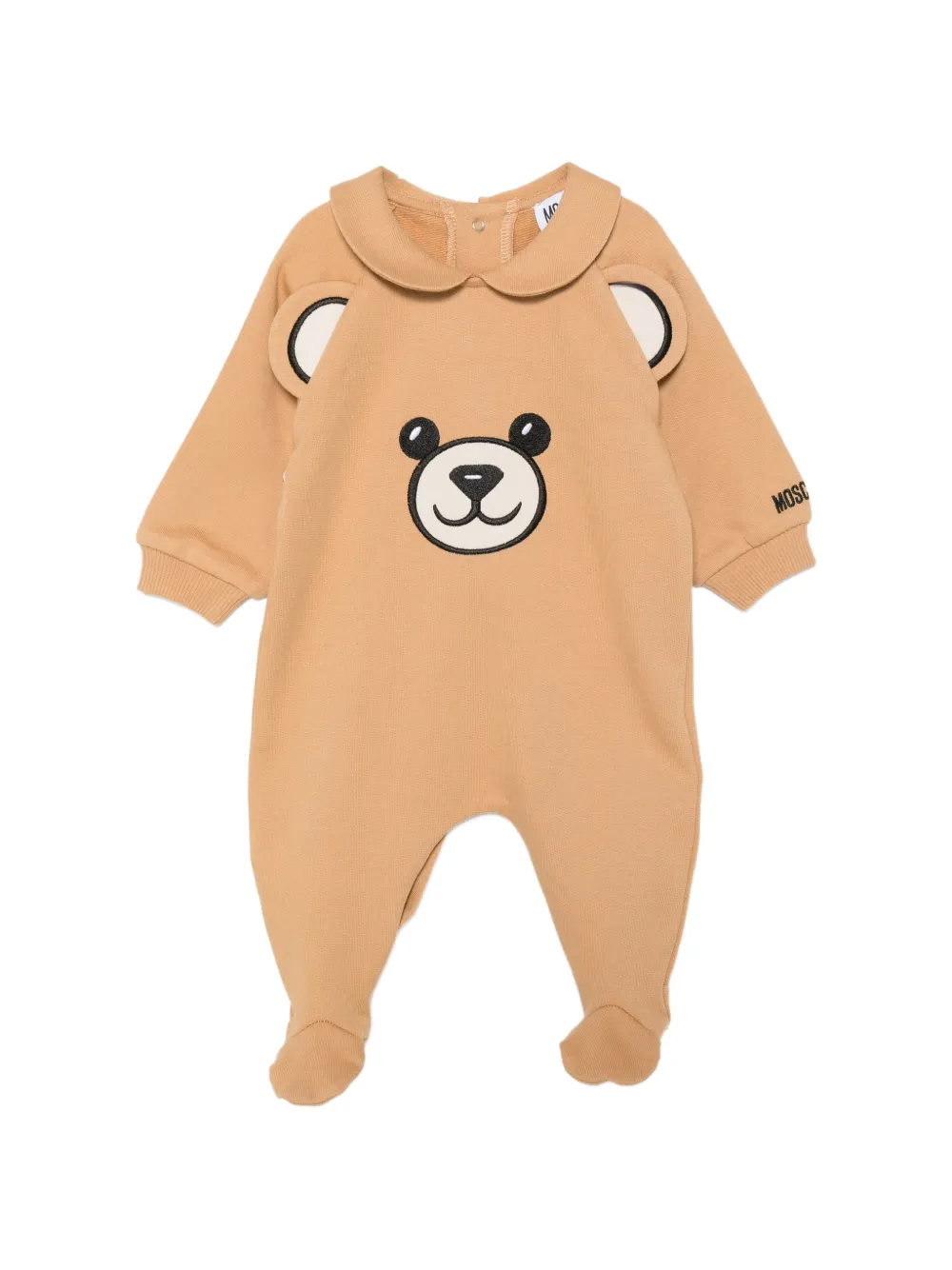 Moschino Kids embroidered pajamas - Marrone
