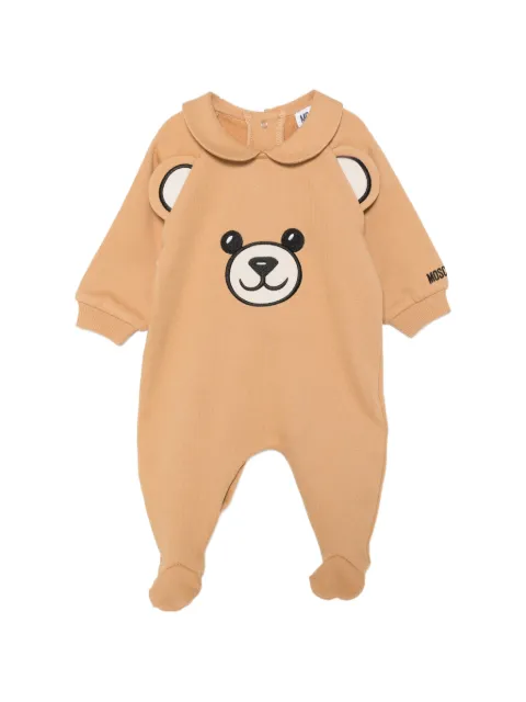Moschino Kids Teddy Bear embroidered sleepsuit