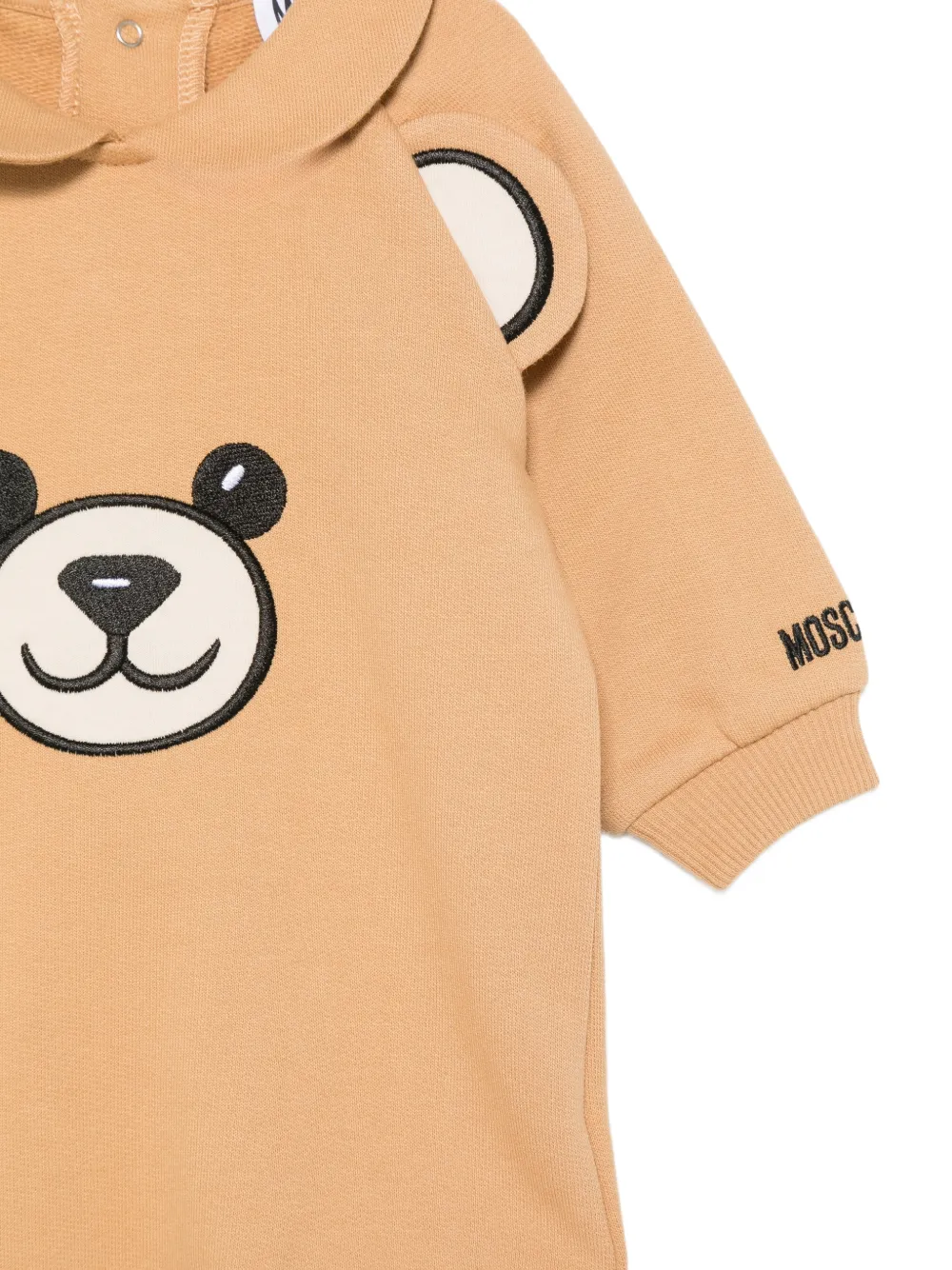 Moschino Kids Romper met print Bruin