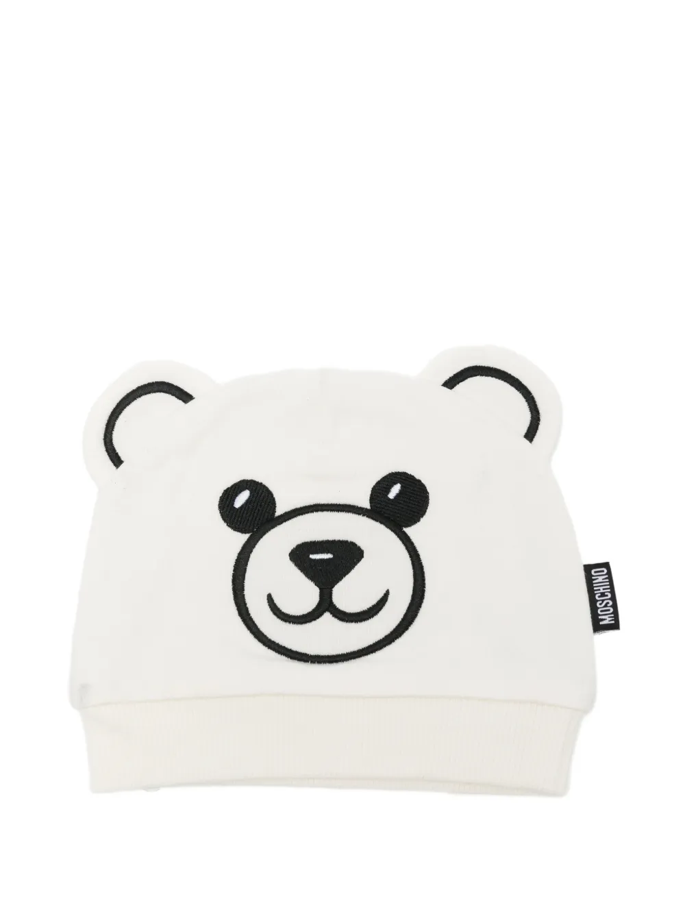 Moschino Kids Teddy Bear beanie hat Wit