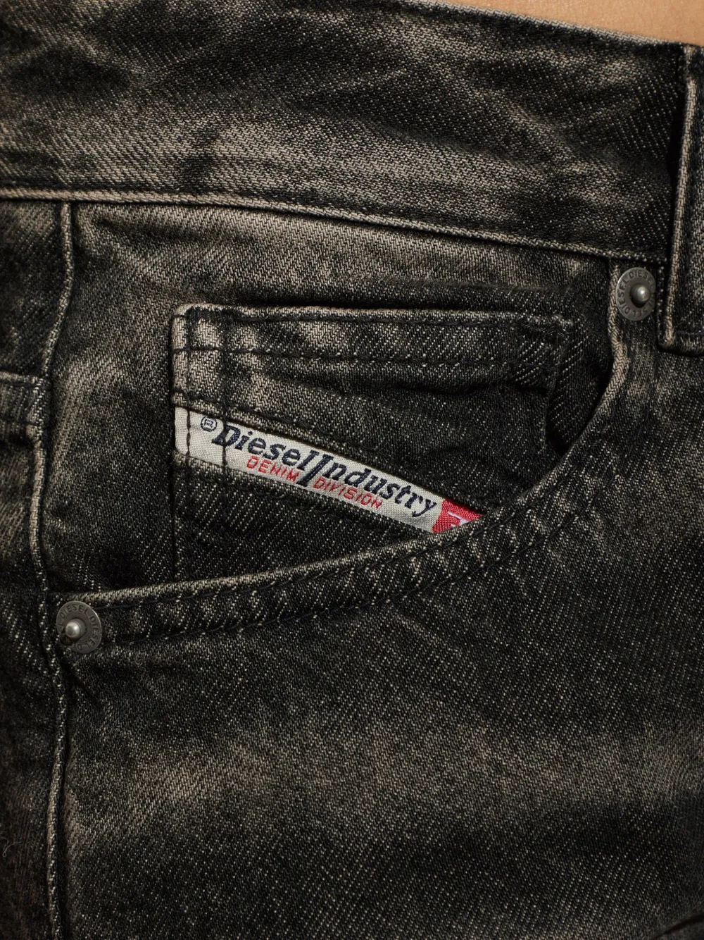 Diesel Straight jeans Zwart