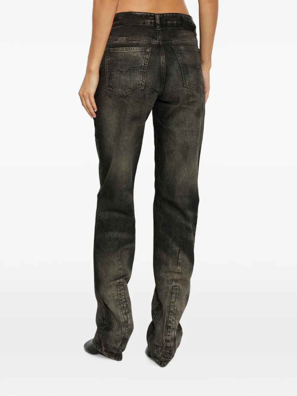 Diesel Straight jeans Zwart