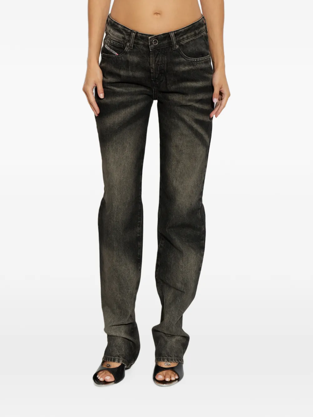 Diesel Straight jeans Zwart