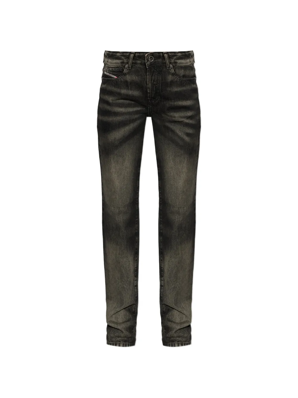 Diesel washed straight-leg jeans - Noir