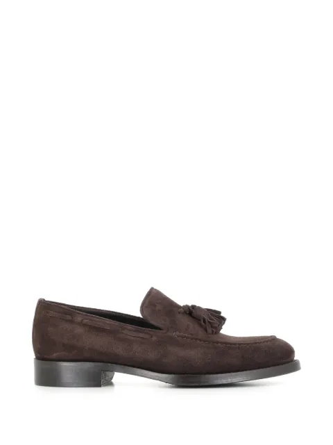 Tassinari tassel-detail suede loafers