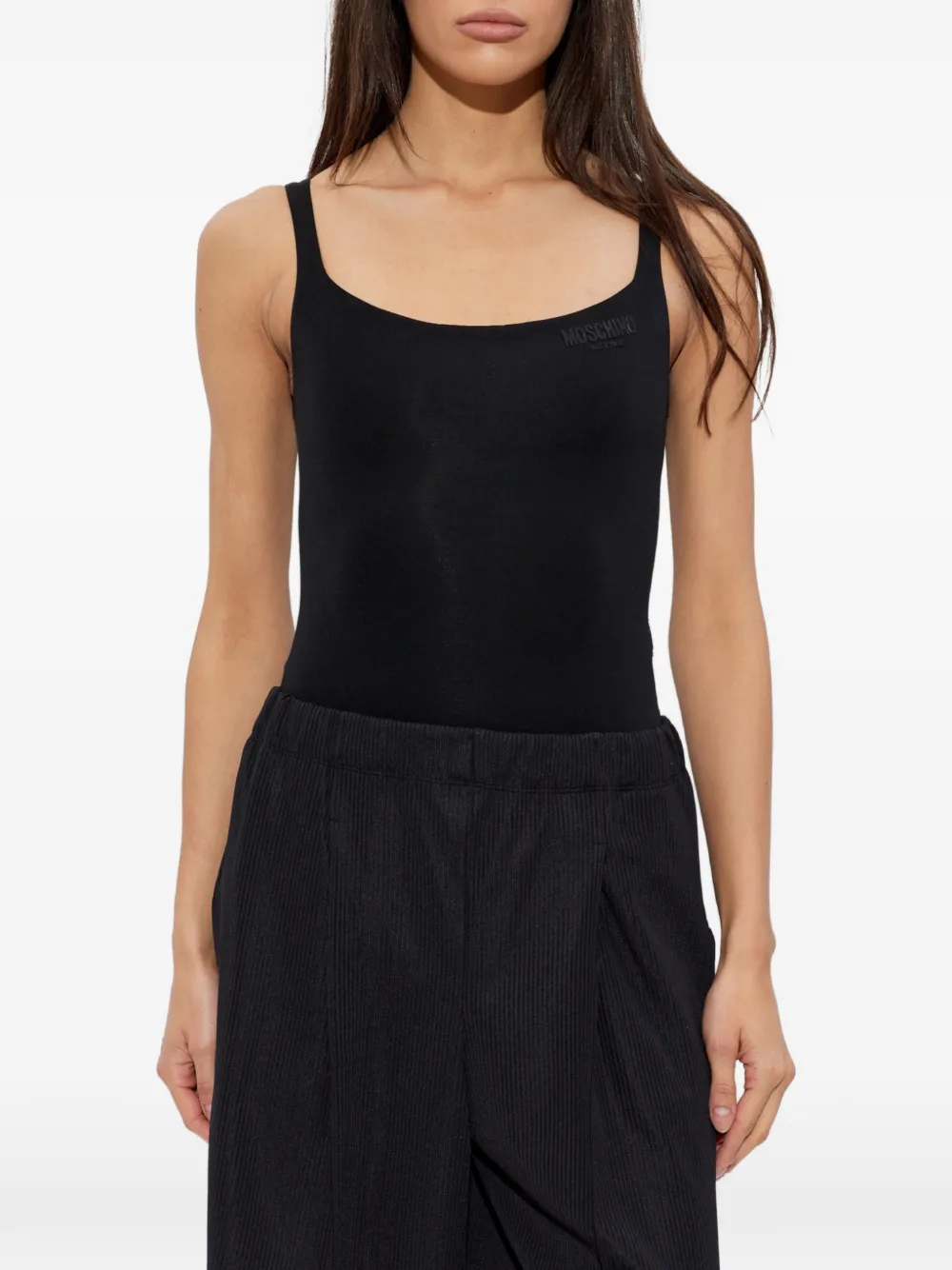 Moschino Romper met logoprint Zwart