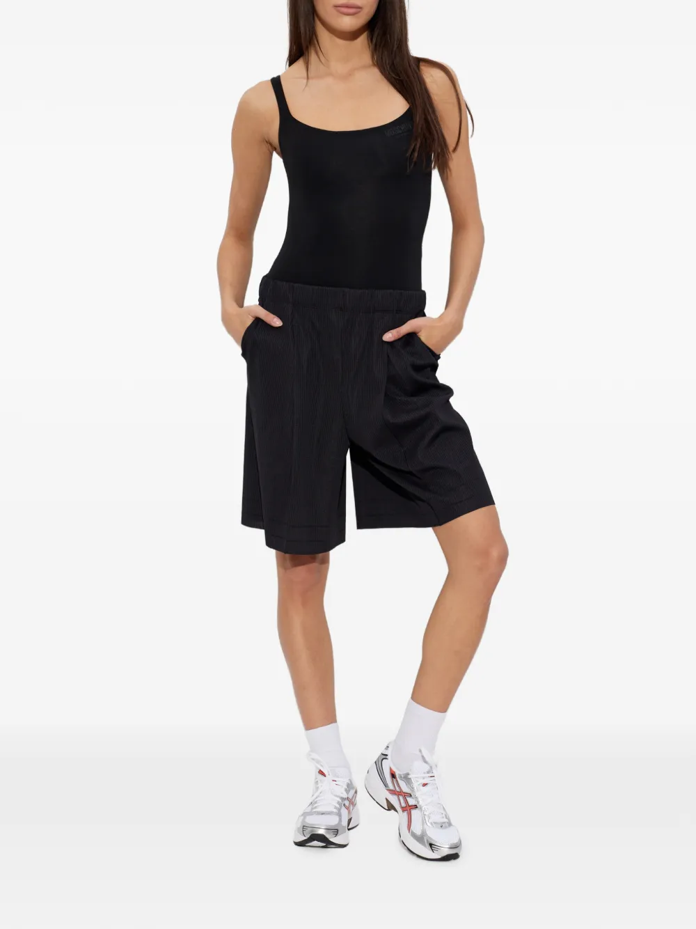 Moschino Romper met logoprint Zwart