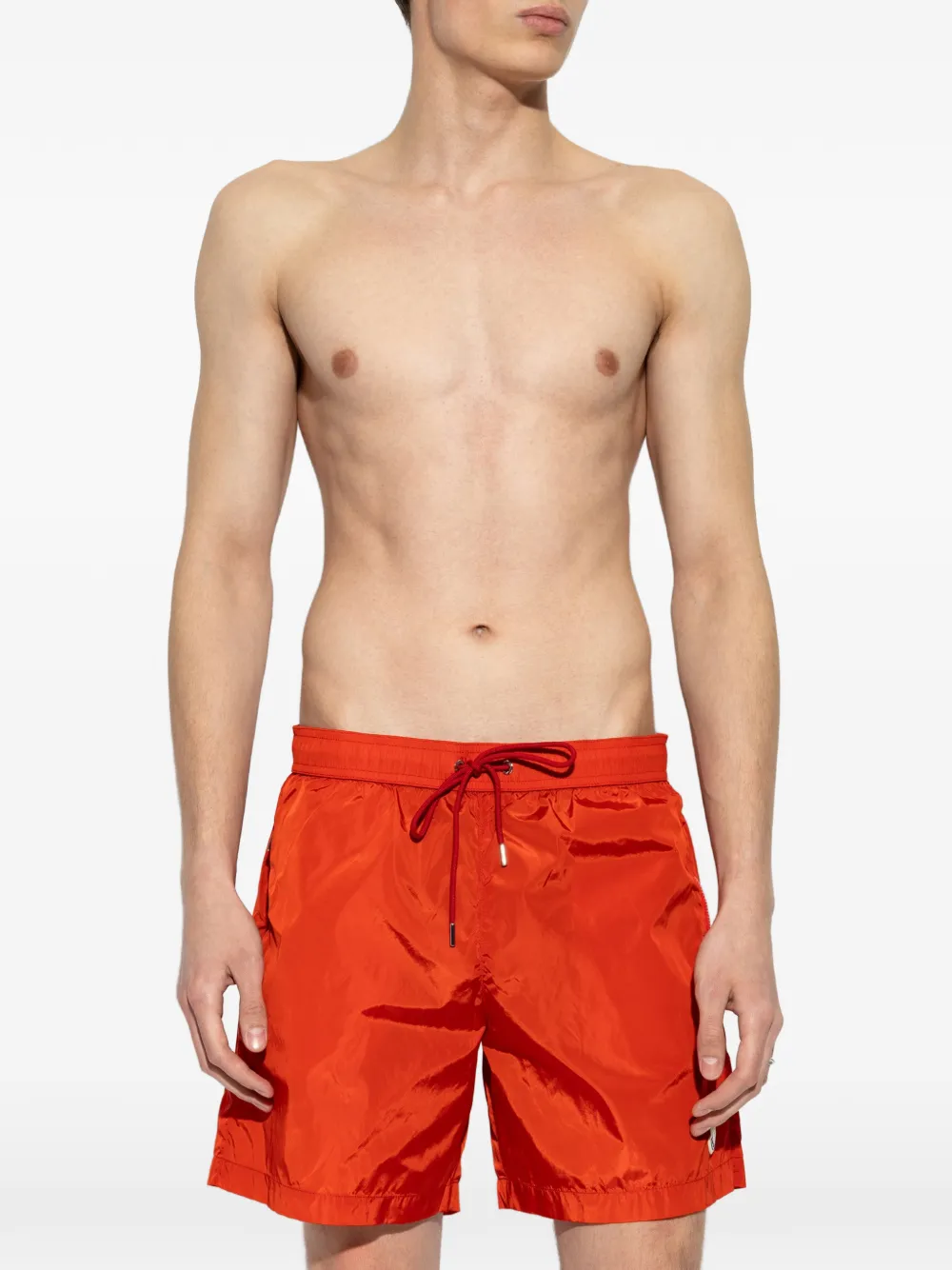 Moncler Zwembroek met logopatch Rood