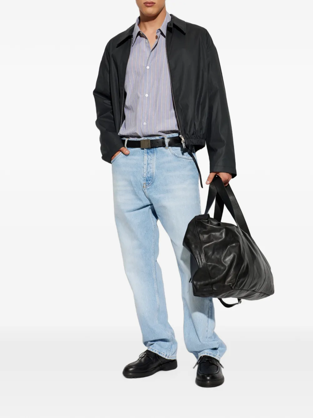 Studio Nicholson Riso jeans met gebleekt effect Blauw