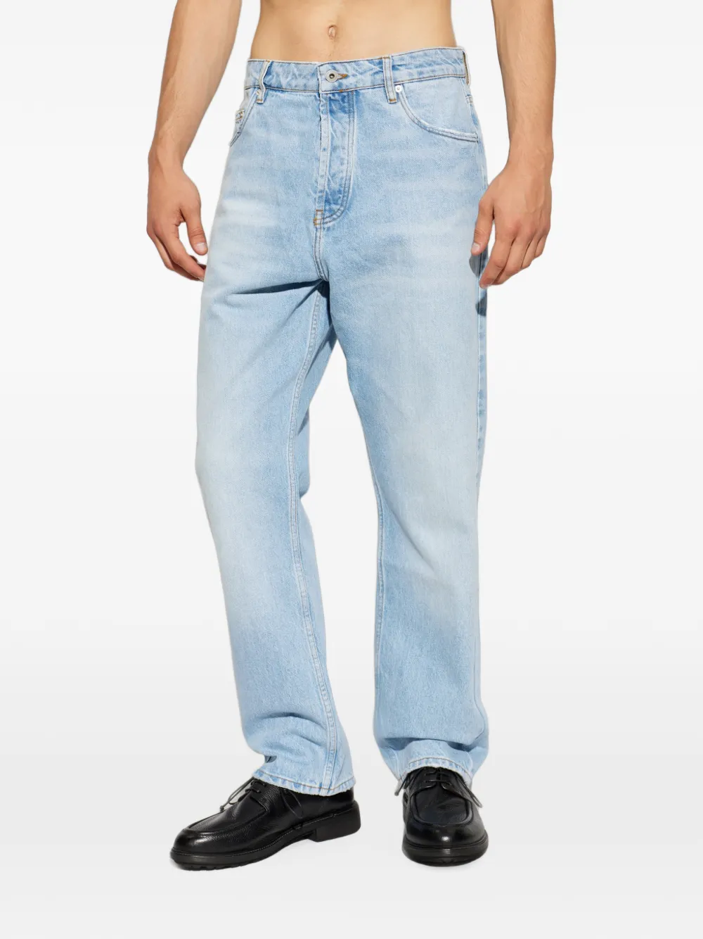 Studio Nicholson Riso jeans met gebleekt effect Blauw