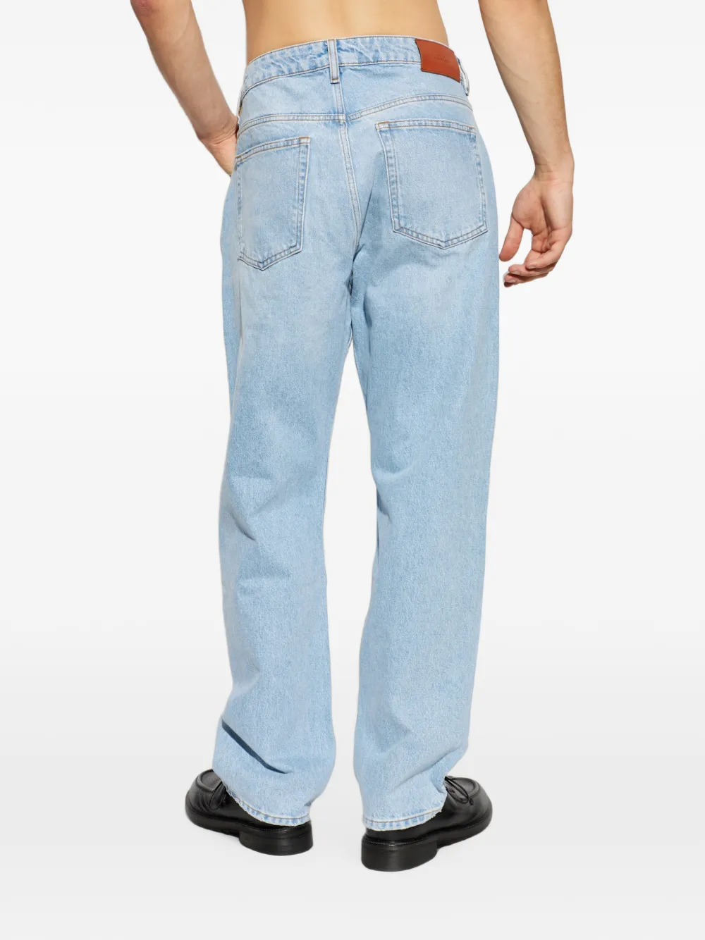 Studio Nicholson Riso jeans met gebleekt effect Blauw