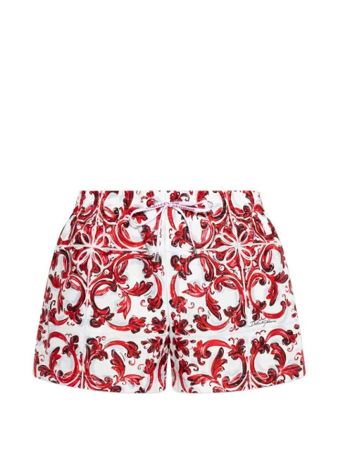 Dolce & Gabbana Majolica print swim shorts