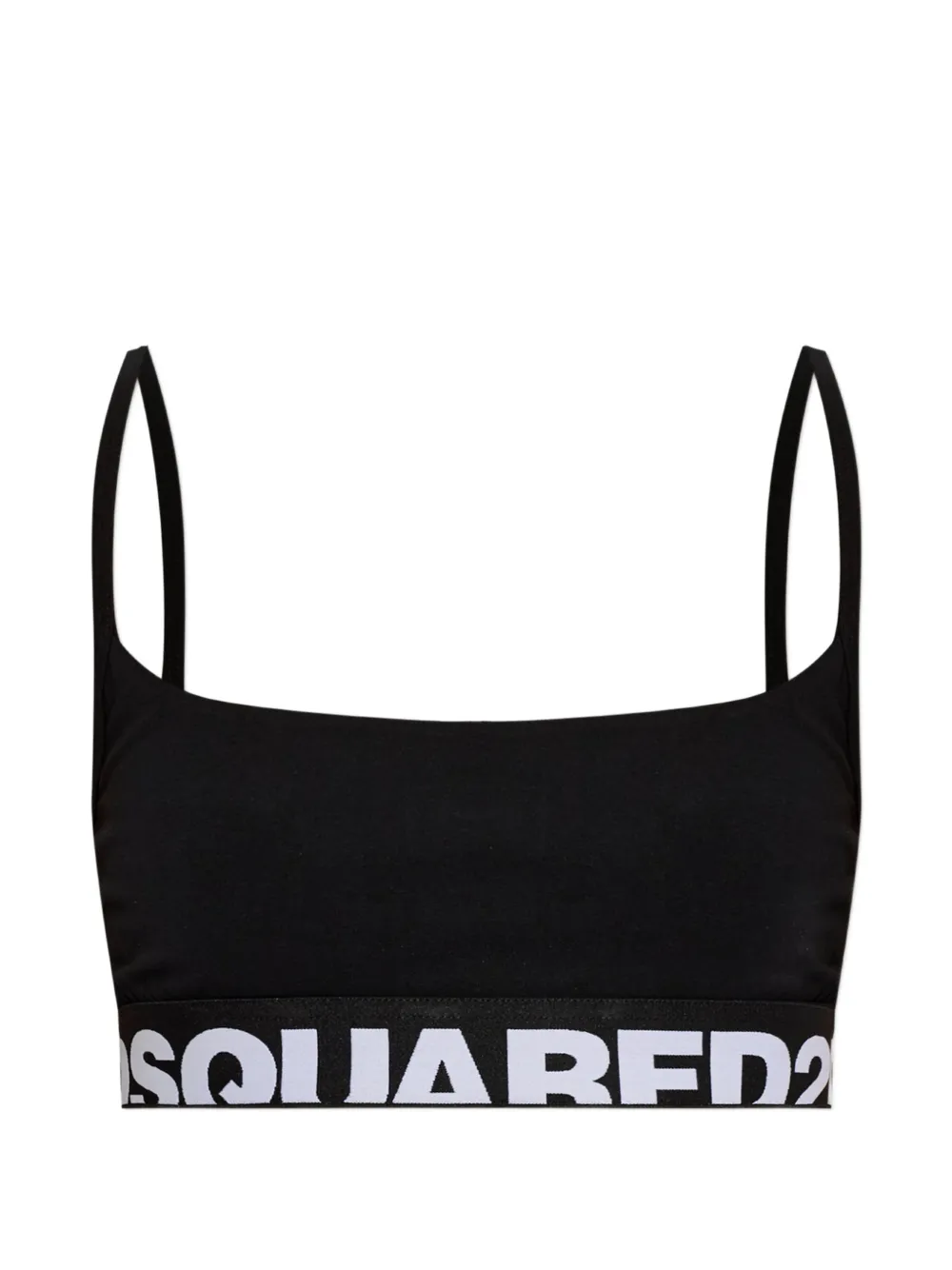 DSQUARED2 logo-underband bra - Nero