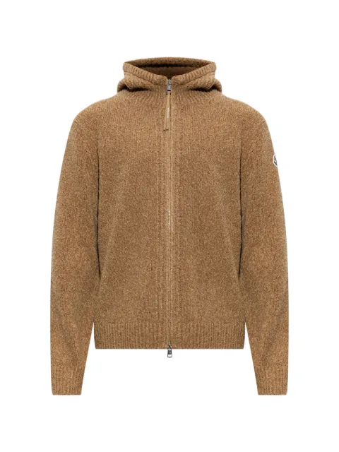 Moncler hooded zip-up cardigan