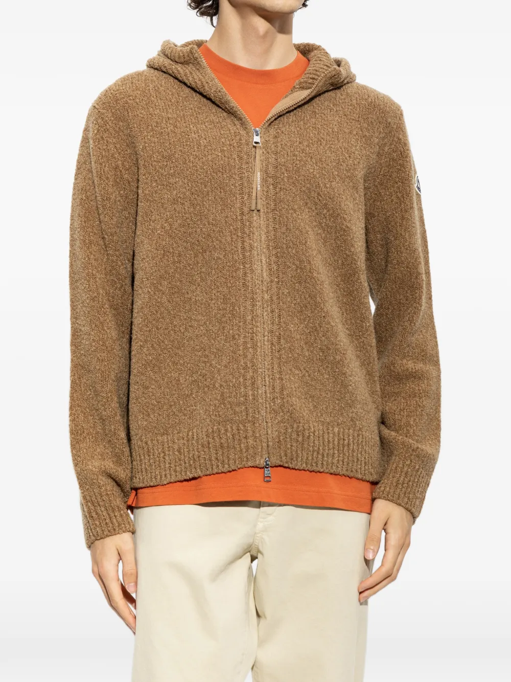 Moncler Vest met capuchon Bruin