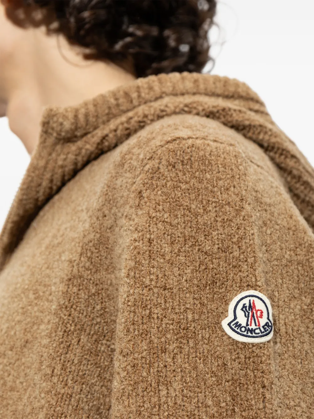 Moncler Vest met capuchon Bruin