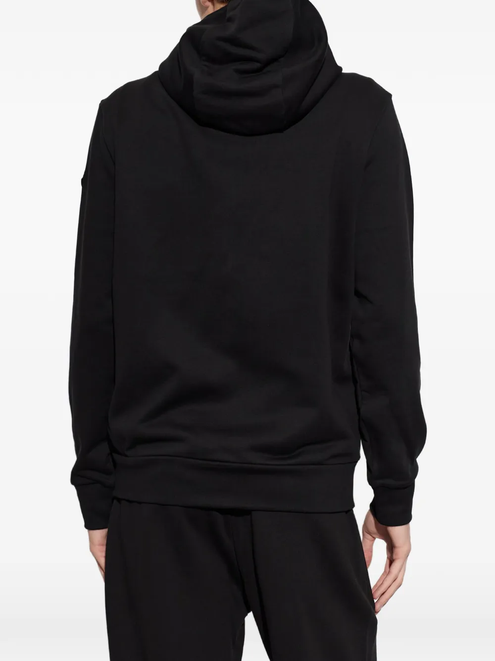 Moncler Hoodie met rits Zwart