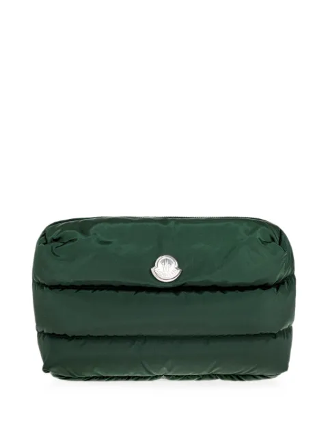 Moncler Caradoc quilted logo-plaque cosmetic bag