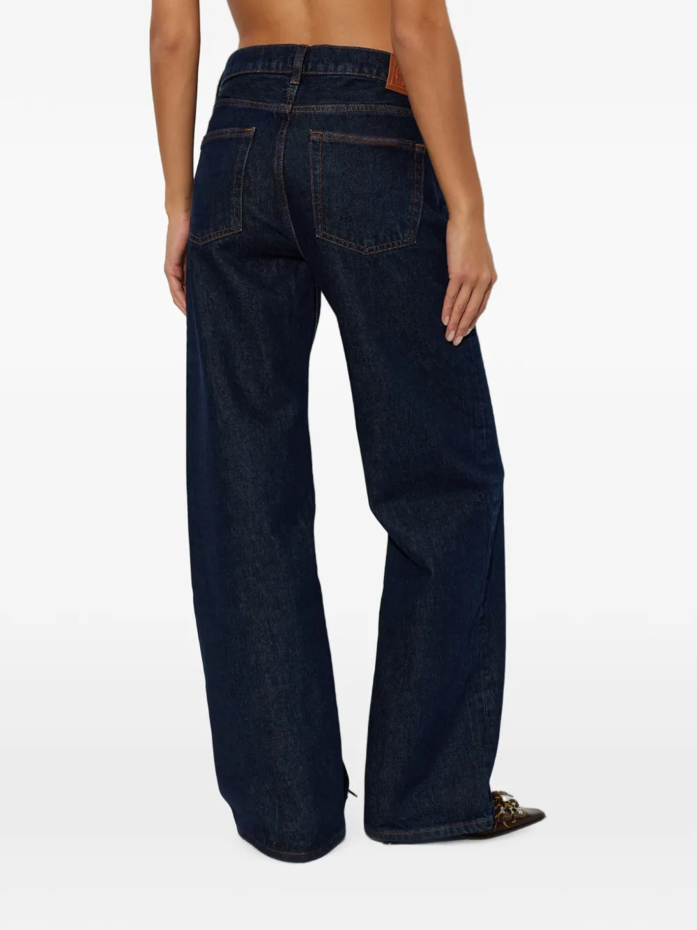 ANINE BING Hugh katoenen jeans Blauw