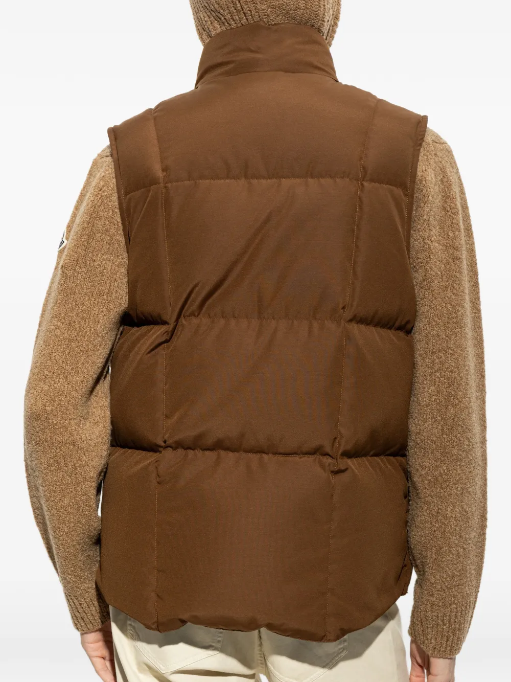 Moncler Brumelune gewatteerde bodywarmer Bruin
