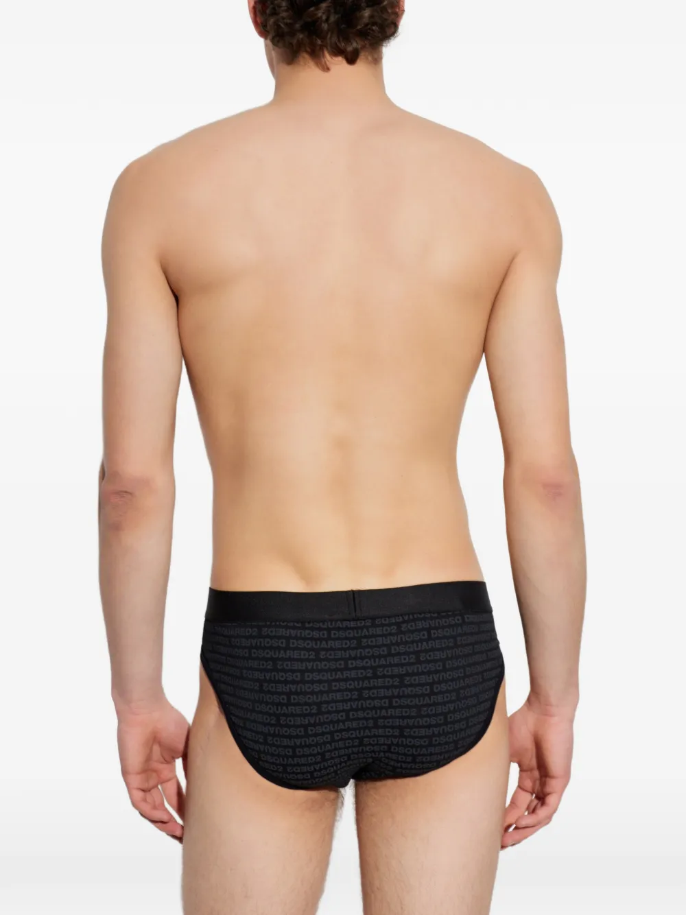 DSQUARED2 Slip met logoprint Zwart