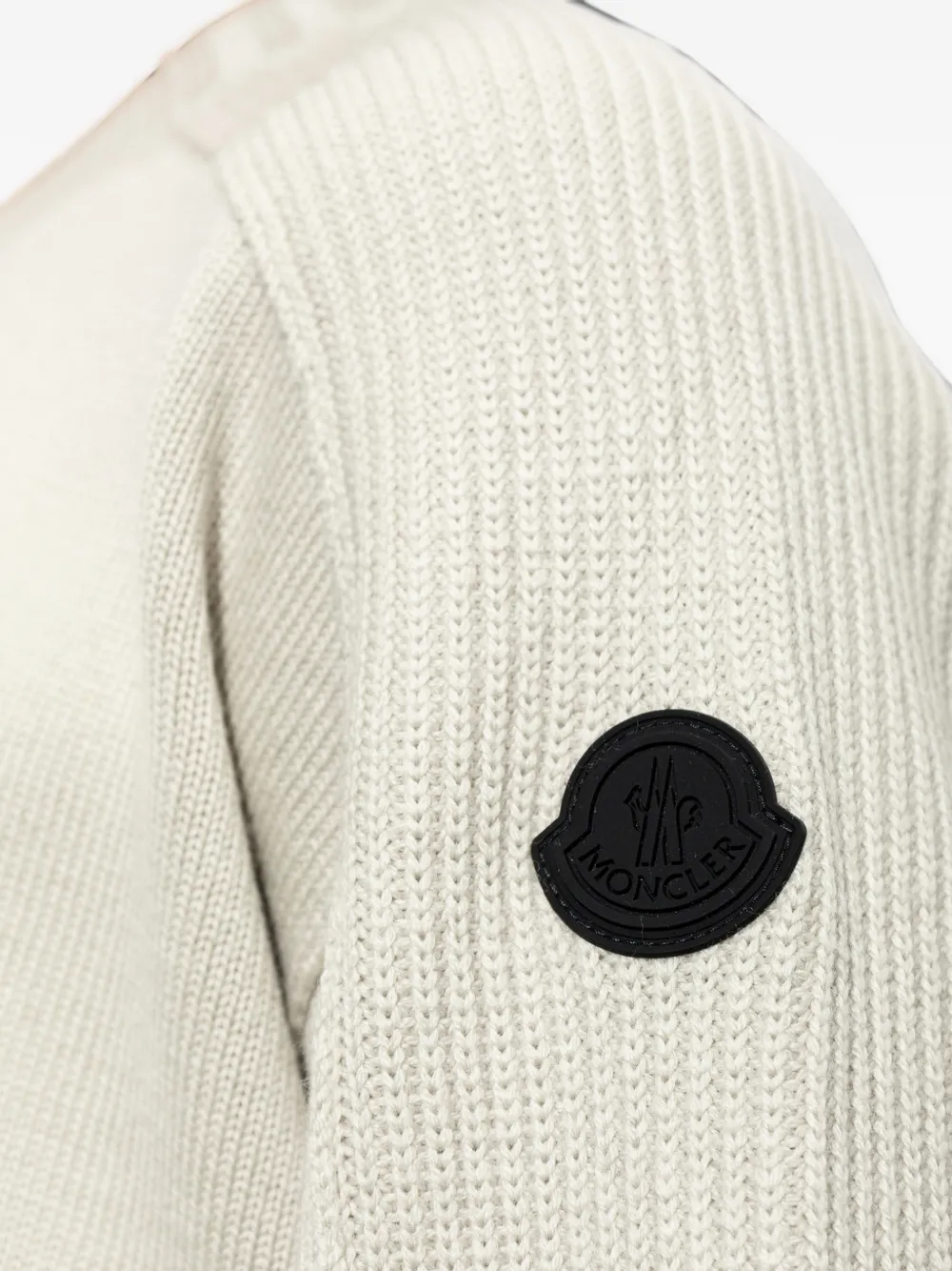 Moncler Ribgebreide trui Beige