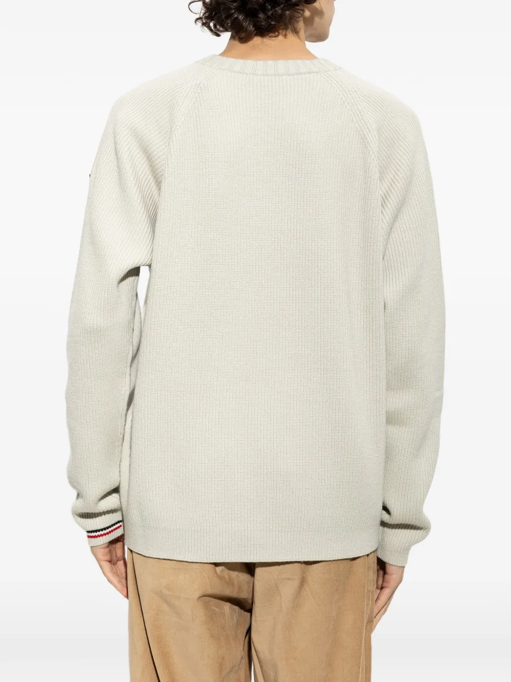 Moncler Ribgebreide trui Beige
