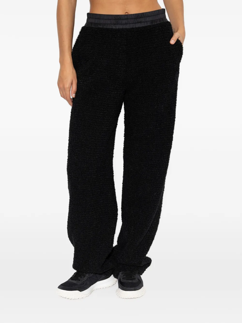 Moncler Broek met elastische taille Zwart
