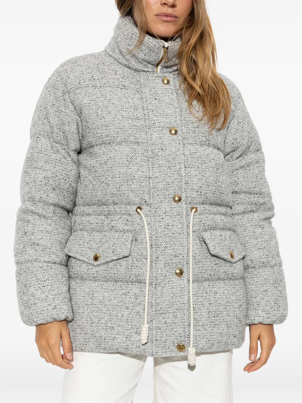 Moncler Diaphanes gewatteerd jack Grijs