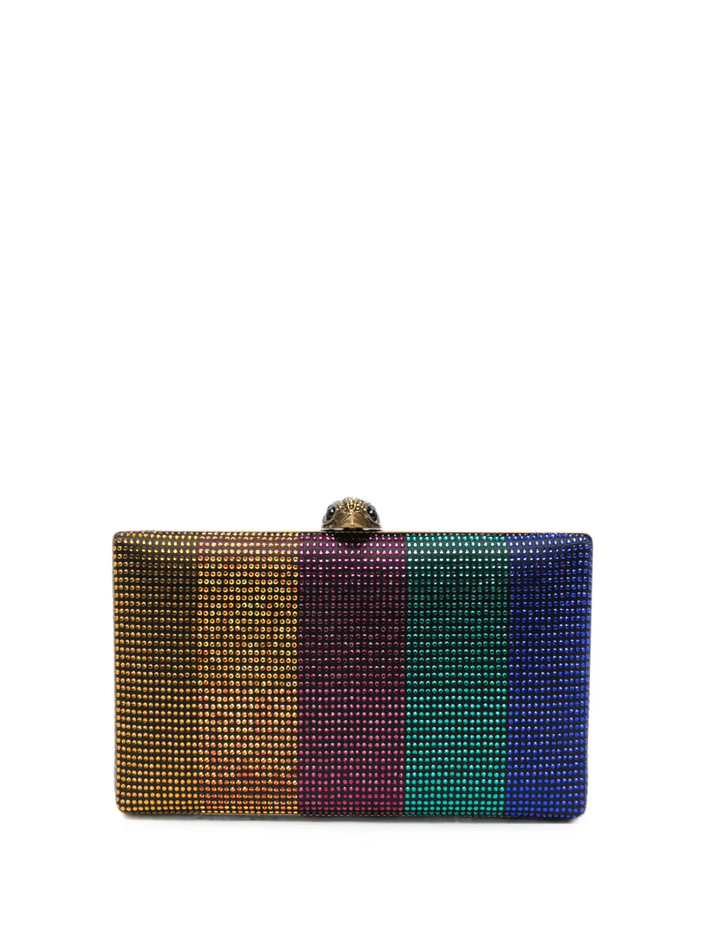 Kurt Geiger London Crystal Kensington crystal-embellished clutch bag - Oro