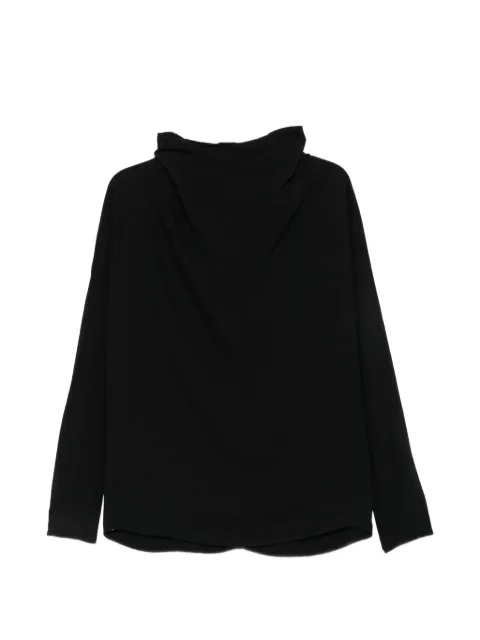 TOTEME cowl-neck cut-out blouse
