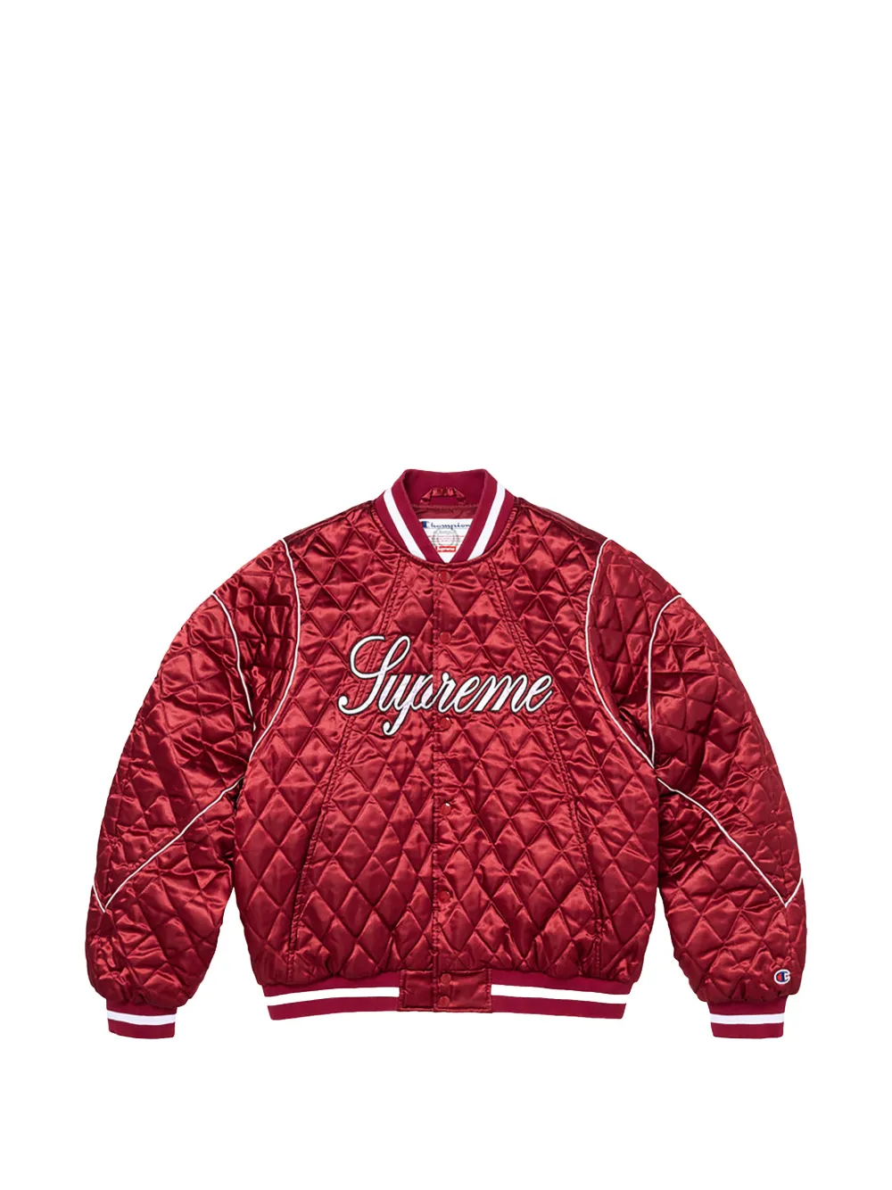 Supreme x Champion Bomber trapuntato - Rosso