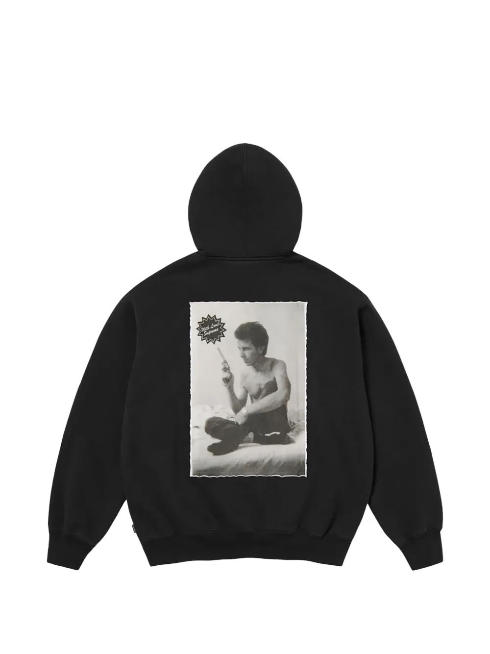 Supreme x Larry Clark hoodie met rits Zwart