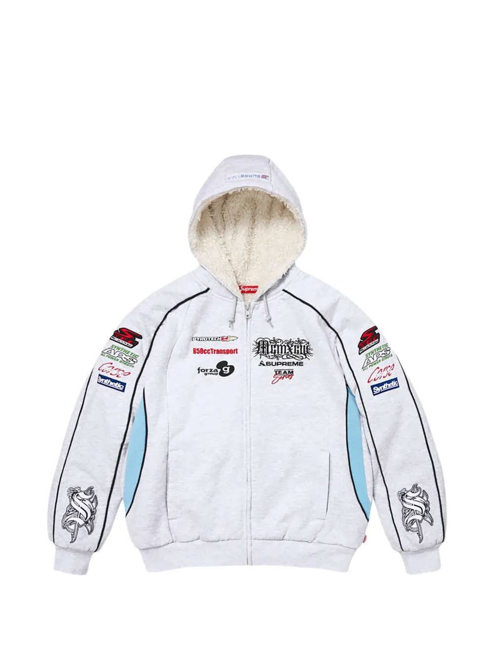 Supreme zip-up hoodie