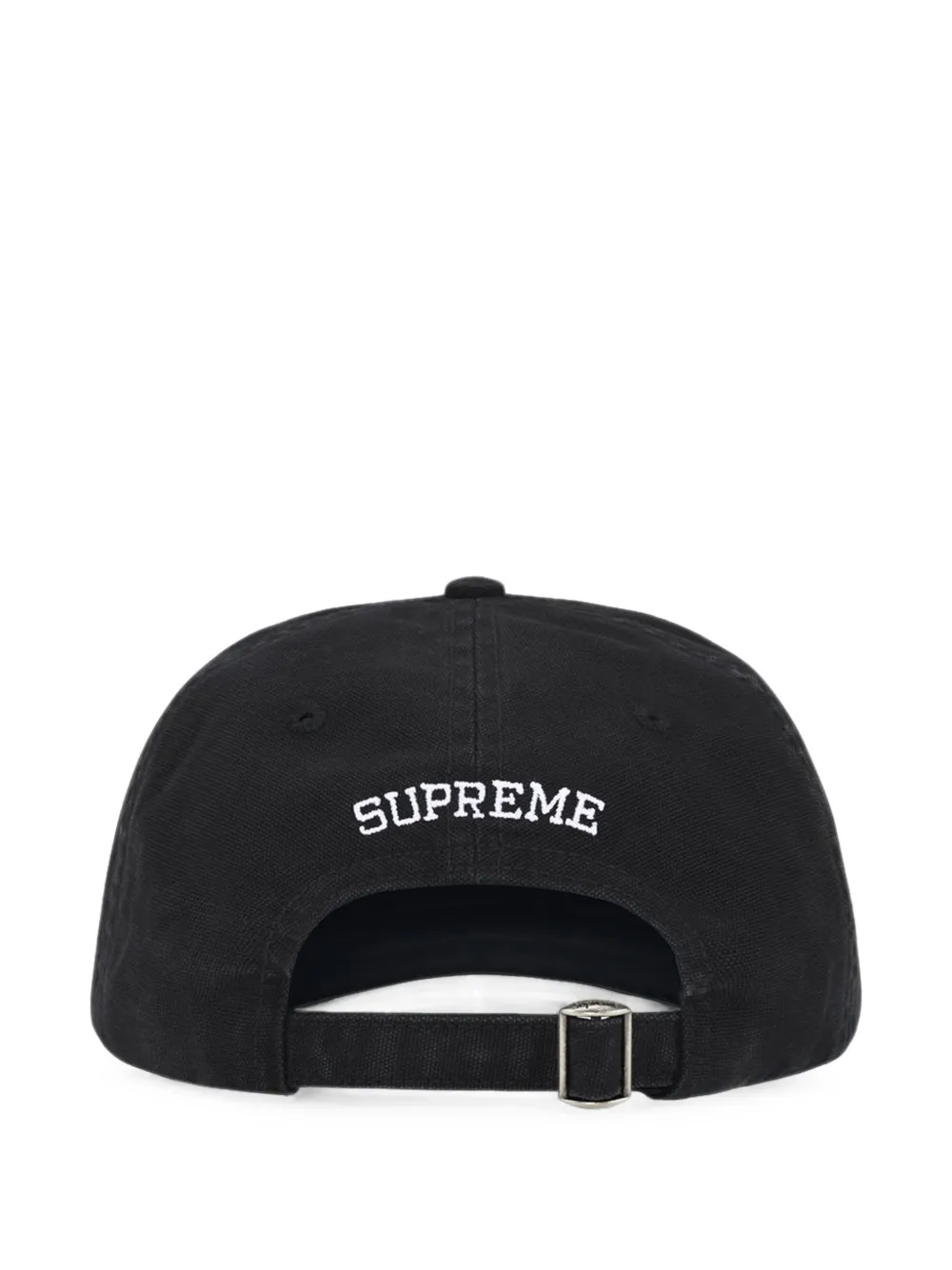 Supreme Canvas pet met verwassen effect en S-logo Zwart