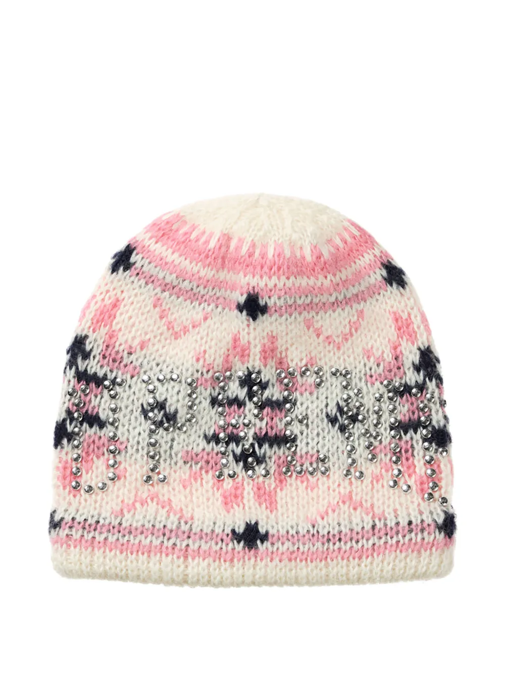 Supreme Studded Beanie Hat In Pink